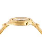 Versus Versace Women's Two-Hand Quartz Tortona Gold-Tone Stainless Steel Bracelet 38mm