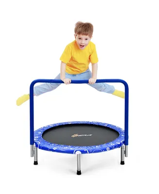 36'' Kids Trampoline Rebounder W/Full Covered Handrail