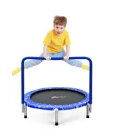 Costway 36'' Kids Trampoline Rebounder W/Full Covered Handrail