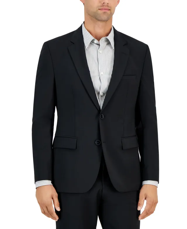 Men's Classic-Fit Wool-Blend Stretch Suit Separate Jacket