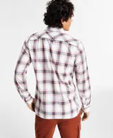Sun + Stone Men's Kelly Plaid Long-Sleeve Shirt, Created for Macy's