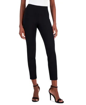 Anne Klein Petite Pull-On Compression Slim Ankle Pants