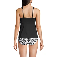 Lands' End Petite Flutter Scoop Neck Tankini Top