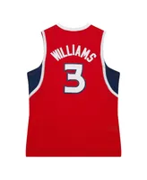 Men's Mitchell & Ness Lou Williams Red Atlanta Hawks Hardwood Classics Swingman Jersey