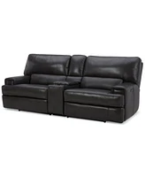 Closeout Binardo Zero Gravity Leather Sectional Collection Created For Macys