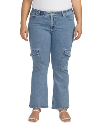 Silver Jeans Co. Plus Size Be Low Cargo Pocket Jeans
