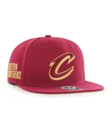 Men's '47 Brand Wine Cleveland Cavaliers Sure Shot Captain Snapback Hat