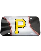Wincraft Pittsburgh Pirates Ball Crystal Mirror License Plate