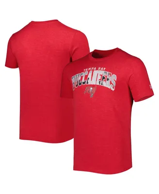 Men's New Era Heathered Red Tampa Bay Buccaneers Training Collection T-shirt