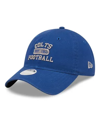 Women's New Era Royal Indianapolis Colts Formed 9TWENTY Adjustable Hat