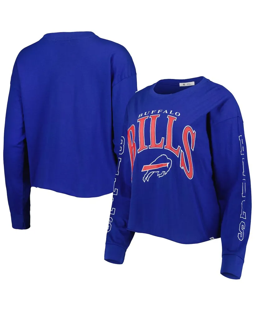 Chicago Bears '47 Women's Skyler Parkway Cropped Long Sleeve T