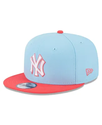 Men's New Era Light Blue and Red New York Yankees Spring Basic Two-Tone 9FIFTY Snapback Hat