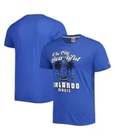 Men's and Women's Homage Royal Orlando Magic Hometown Hyper Local Tri-Blend T-shirt