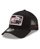 Men's New Era Black Tony Stewart Legends 9FORTY A-Frame Adjustable Trucker Hat