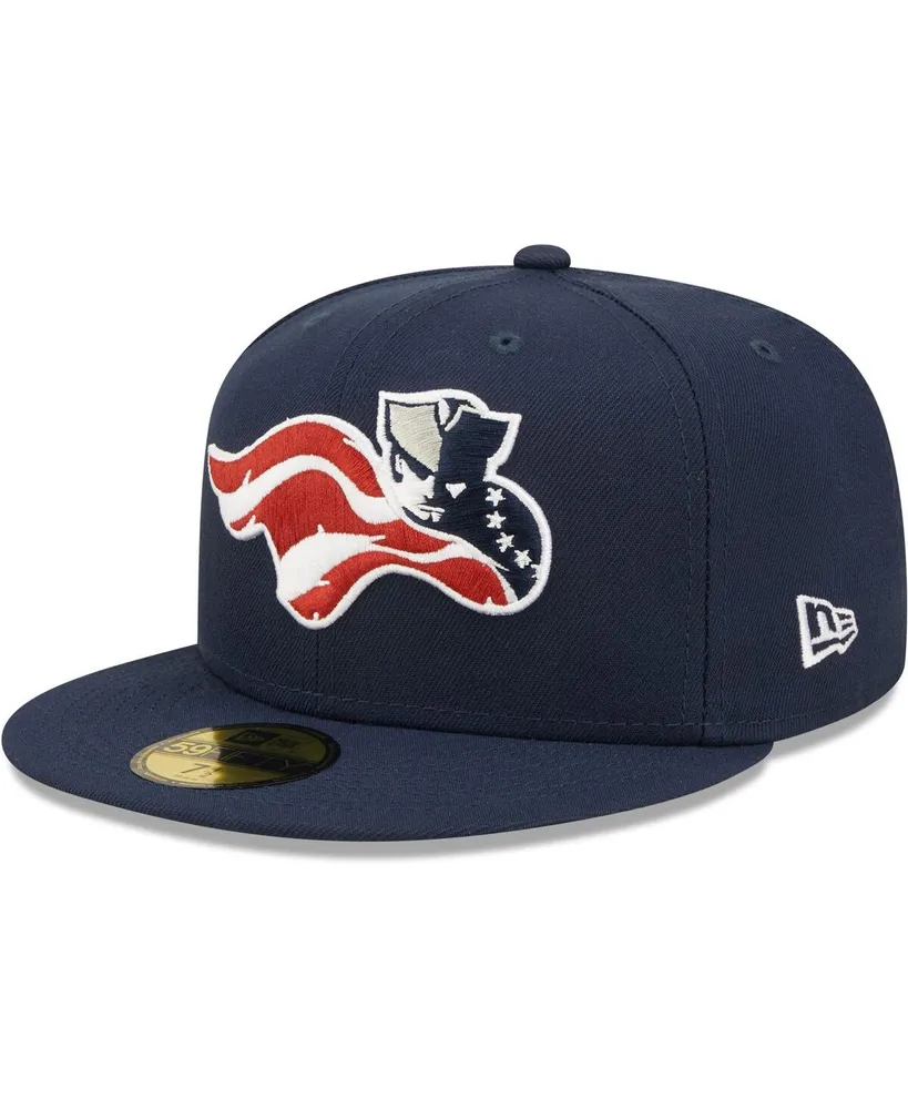 Men's New Era Navy Somerset Patriots Home Authentic Collection 59FIFTY Fitted Hat