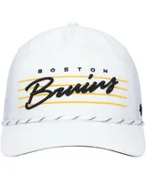 Men's '47 Brand White Boston Bruins Downburst Hitch Snapback Hat