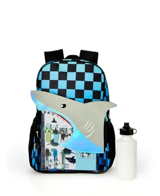 InMocean Little and Big Boys Shark Backpack with Stationary Set