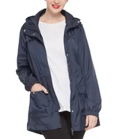 Rokka&Rolla Women's Military Anorak Safari Jacket Light Utility Windbreaker