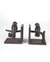 Danya B Birds on Branch Cast Iron Bookend Set