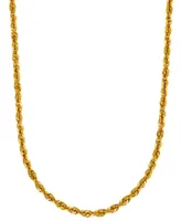 Sparkle Rope Link 22" Chain Necklace (3-5/8mm) in 14k Gold