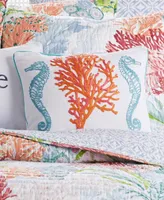Levtex Sunset Bay Embroidered Decorative Pillow, 18" x 14"