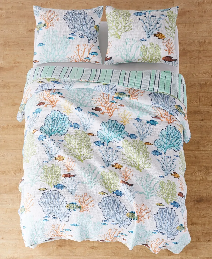 Levtex Deep Sea Reversible 2-Pc. Quilt Set, Twin/Twin Xl
