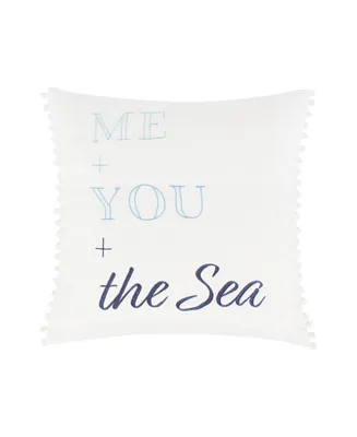 Levtex Reef Dream Embroidered Decorative Pillow, 18" x 18"