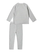 Stellou & Friends Toddler Matching Side Snap Kimono Top and Pants Set