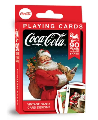 Masterpieces Coca-Cola Vintage Santa Playing Cards - 54 Card Deck