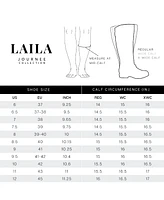 Journee Signature Women's Laila Block Heel Knee High Dress Boots