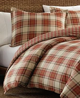 Edgewood Plaid Twin Duvet Cover Set