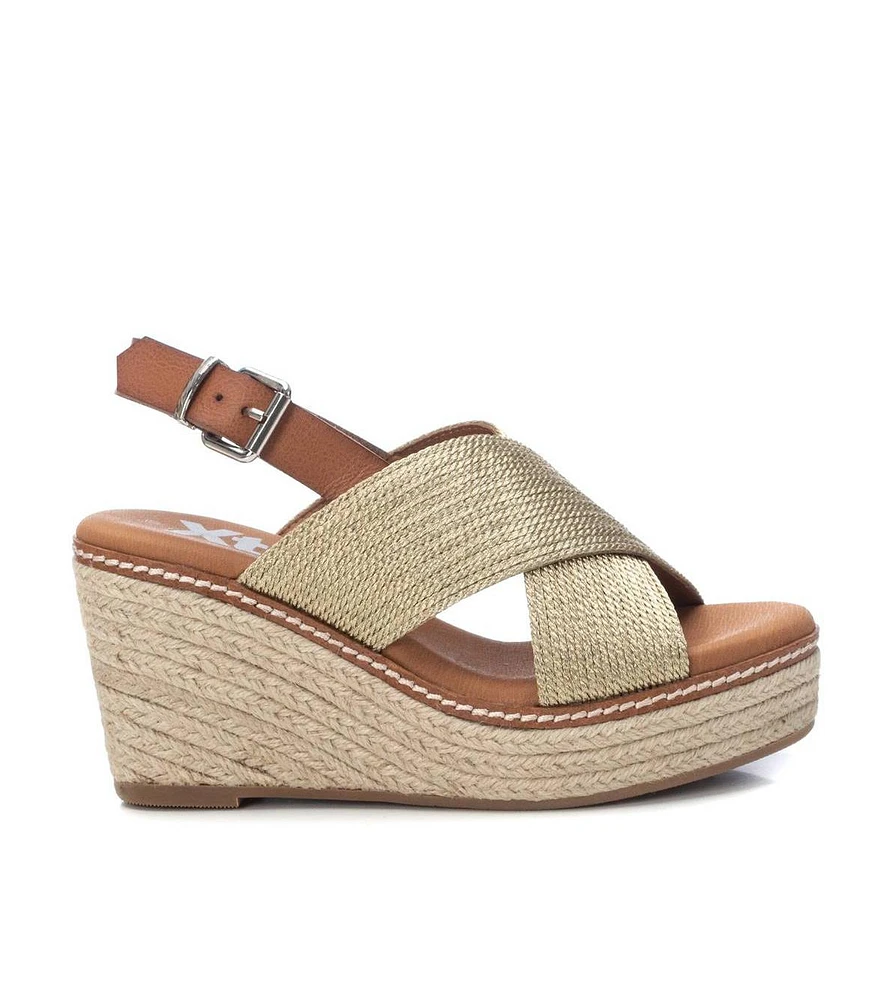 Xti Women's Jute Wedge Sandals By Gold
