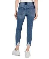 Celebrity Pink Juniors' Mid Rise Cropped Ankle Skinny Jeans