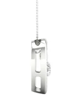 Diamond Orbital Heart Halo Pendant Necklace (1/3 ct. t.w.) in 10k White Gold, 16" + 2" extender