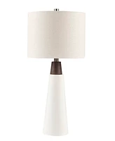 Ink+Ivy Tristan Ceramic with Wood Table Lamp