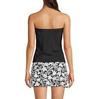 Lands' End Women's D-Cup Bandeau Tankini Swimsuit Top