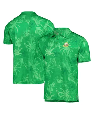 Men's Colosseum Green Oregon Ducks Palms Team Polo Shirt