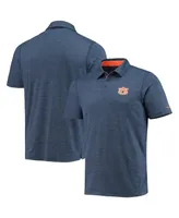 Men's Columbia Navy Auburn Tigers Tech Trail Omni-Shade Polo Shirt