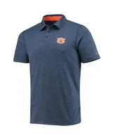 Men's Columbia Navy Auburn Tigers Tech Trail Omni-Shade Polo Shirt