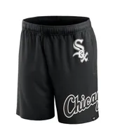 Men's Fanatics Black Chicago White Sox Clincher Mesh Shorts