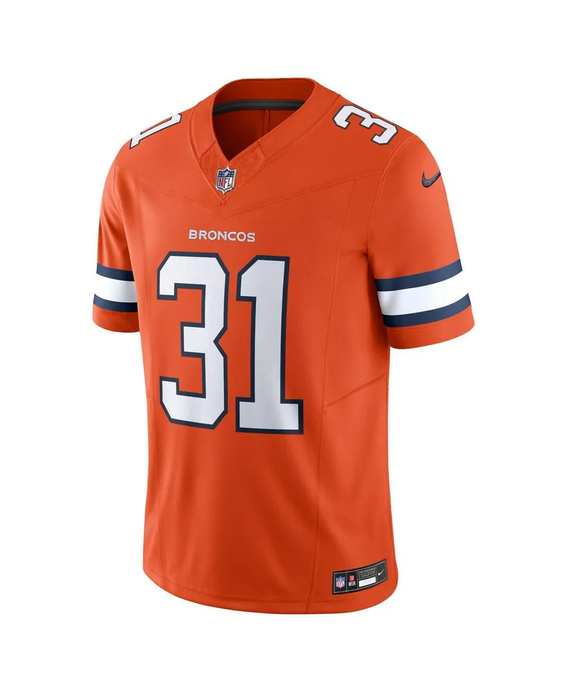 Men's Nike Justin Simmons Orange Denver Broncos Vapor F.u.s.e. Limited Jersey