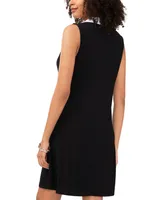 Msk Women's Contrast-Trim Sleeveless Dress