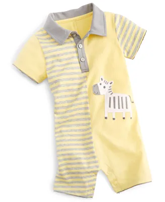 First Impressions Baby Boys Zebra Cotton Sunsuit, Created for Macy's