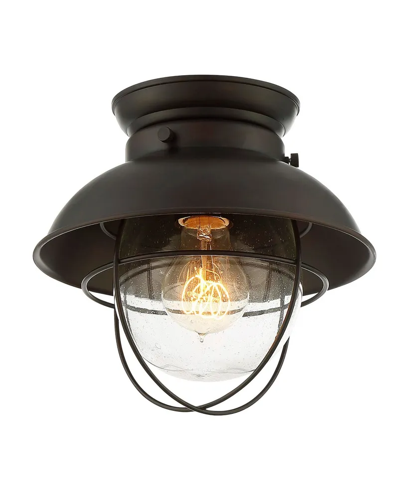 Trade Winds Lakeshore Semi-Flush Mount Ceiling Light in Oil Rubbed Bronze