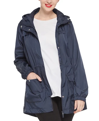 Rokka&Rolla Women's Military Anorak Safari Jacket Light Utility Windbreaker