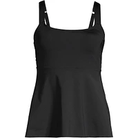 Lands' End Plus Ddd-Cup Flutter Scoop Neck Tankini Top