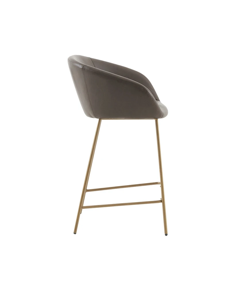 Madison Park Isadora 25.75" Metal Base Counter Stool