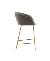 Madison Park Isadora 25.75" Metal Base Counter Stool