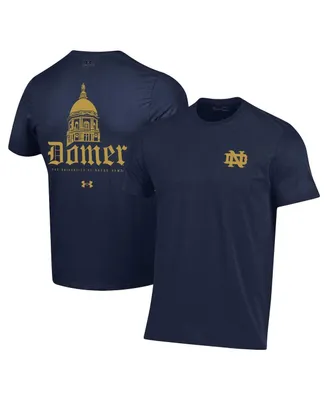 Men's Under Armour Navy Notre Dame Fighting Irish Domer 2-Hit T-shirt