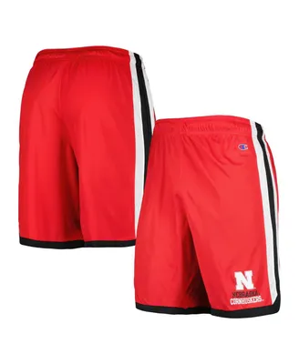 Men's Champion Scarlet Nebraska Huskers Basketball Shorts